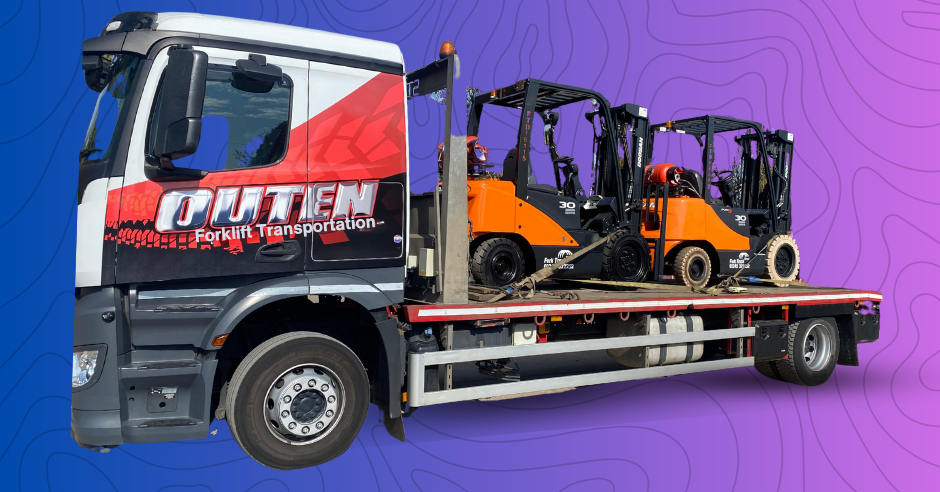 Forklift Transport Essex fade truck Forklift transport service in Essex